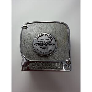 Vintage Craftsman #3912 USA 10 Ft Power Return Tape Measure